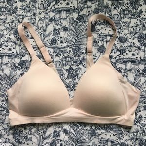 Aerie Real Sunnie Wireless Bra Light Pink